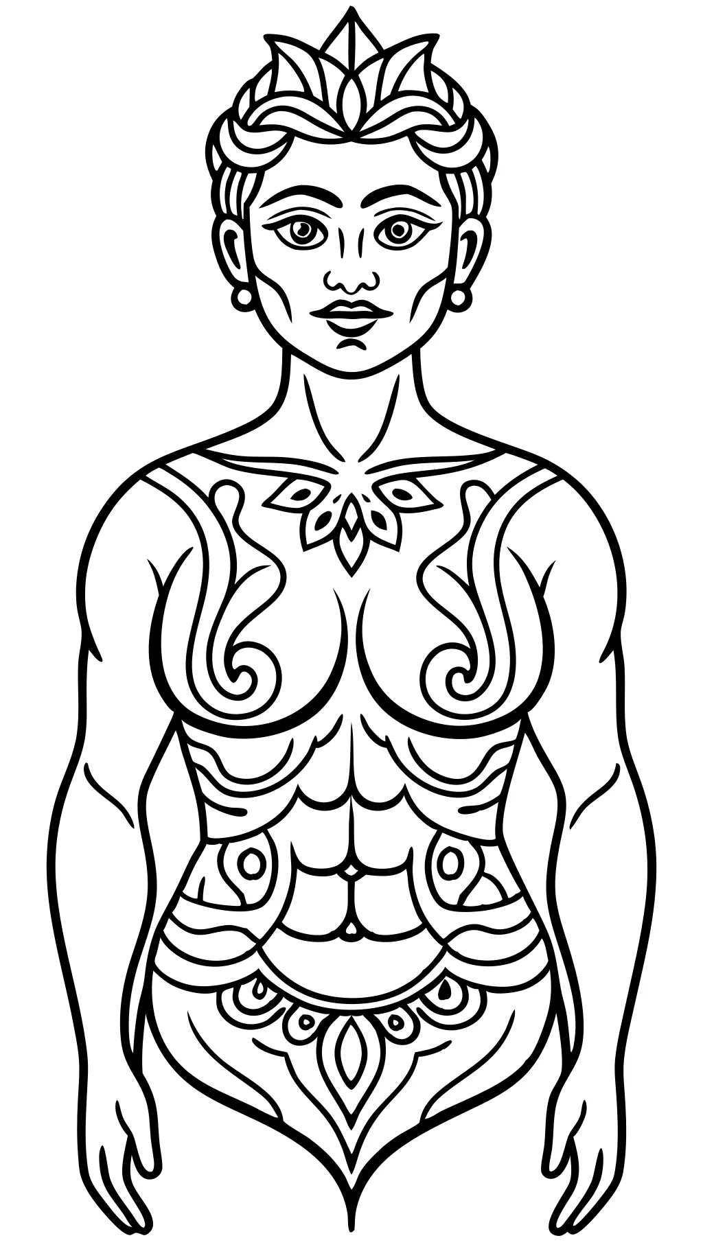 coloriages nus adultes